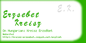 erzsebet kreisz business card