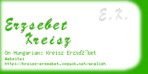 erzsebet kreisz business card